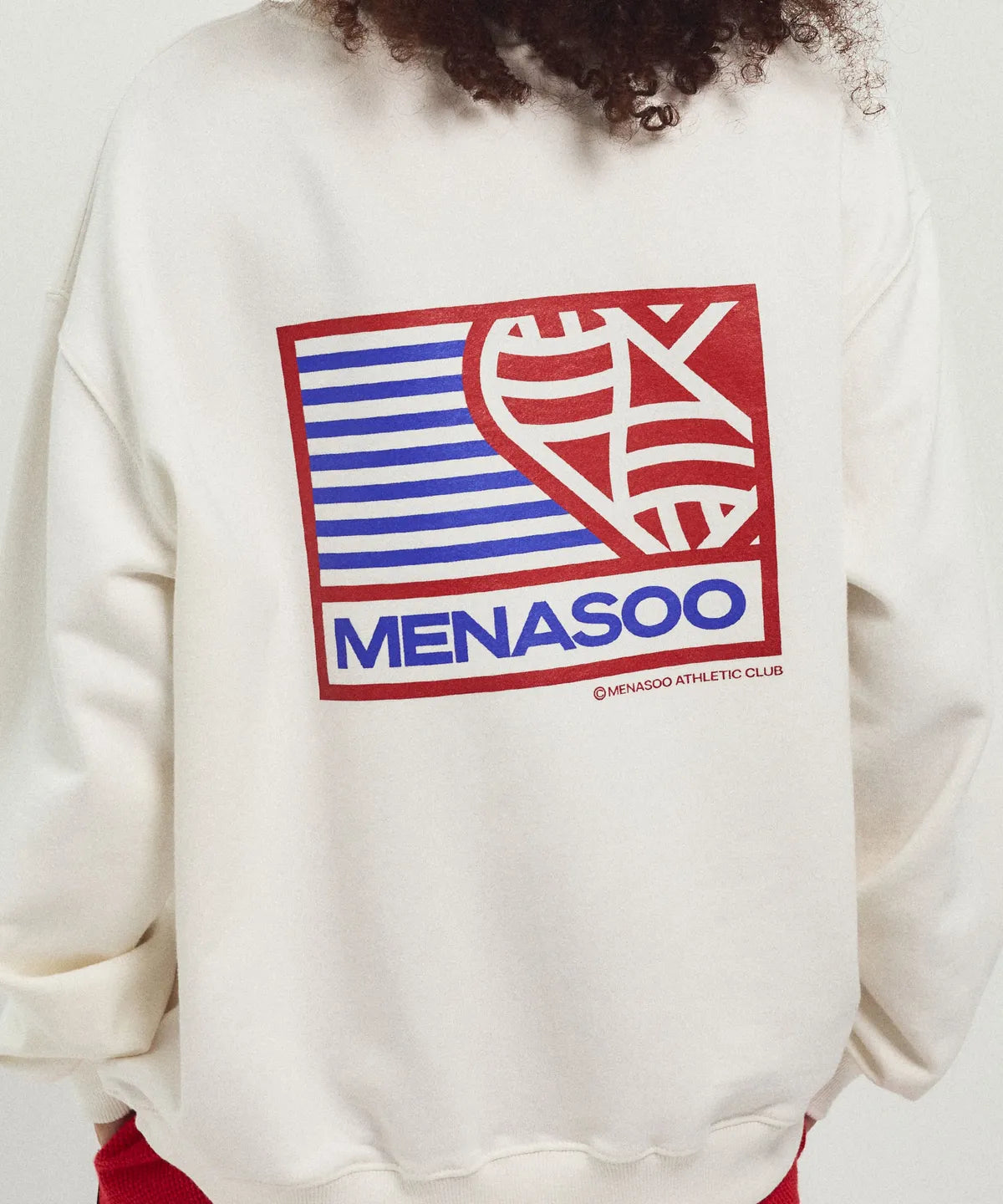 Menasoo Hearttrack Sweatshirt_White