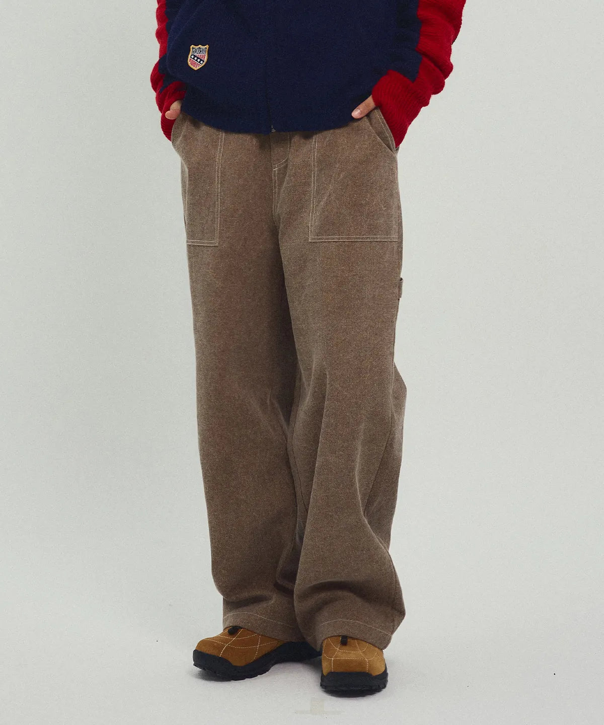 Washing Cotton Work Pants_Beige