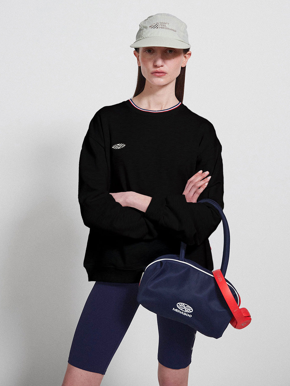 Track Volume Point Round Sweatshirt_Black