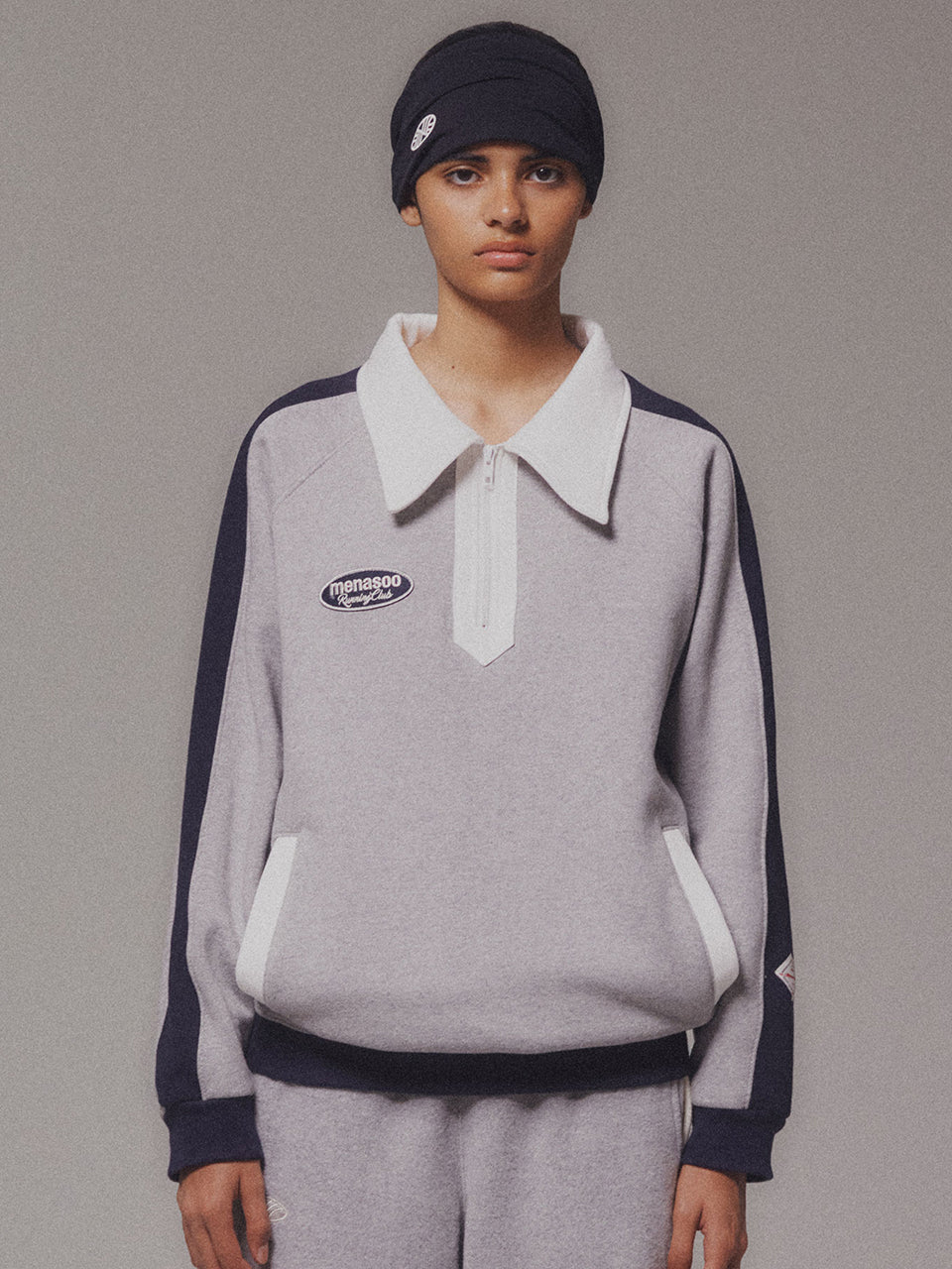 Color Combination Sweatshirt_Gray