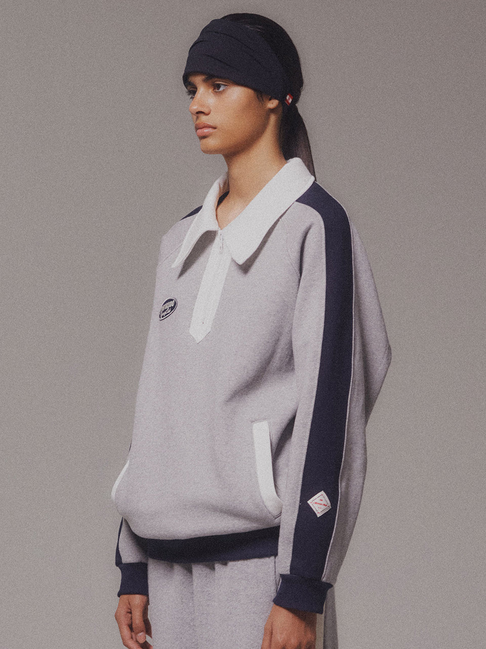 Color Combination Sweatshirt_Gray