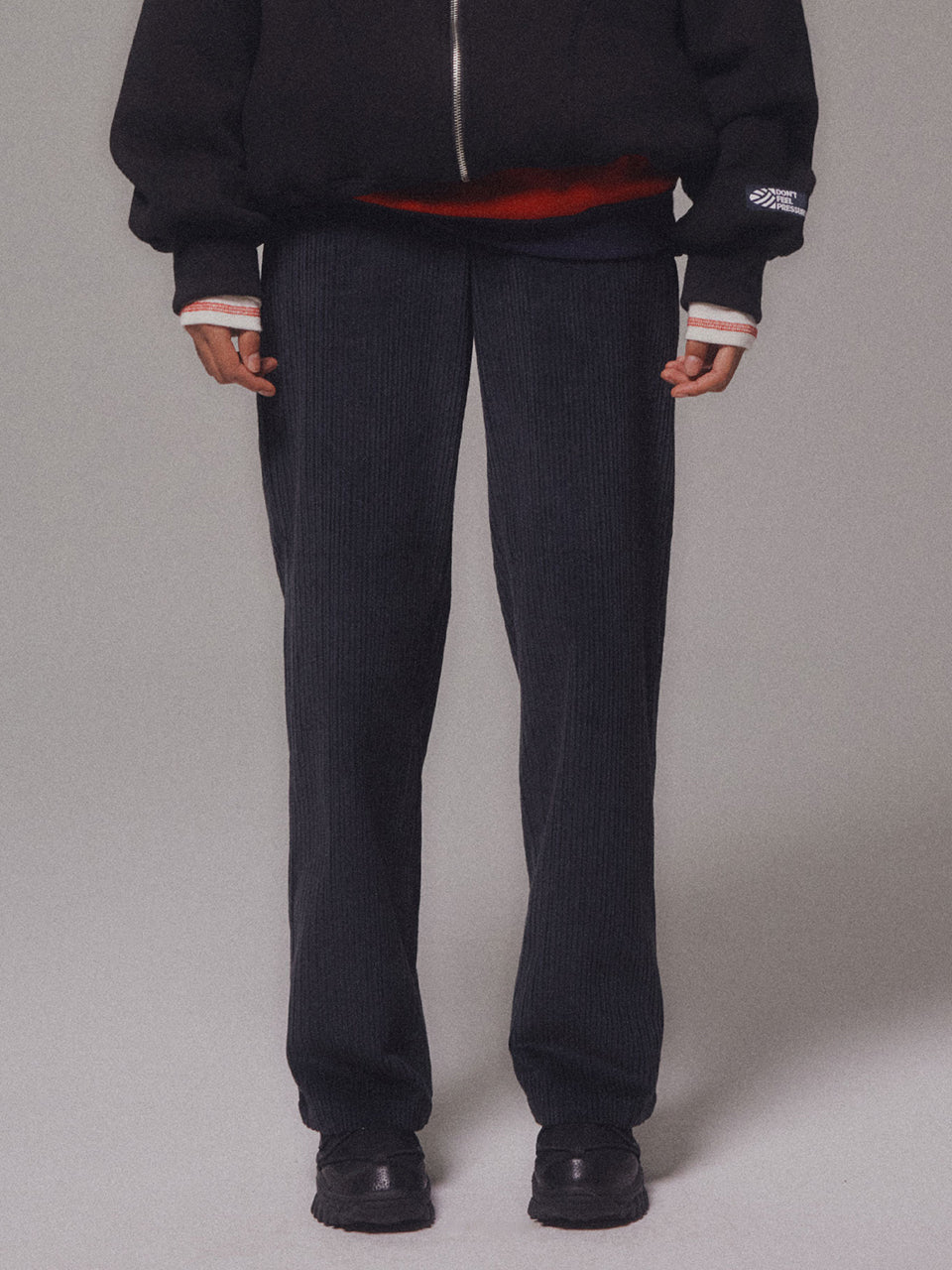 Corduroy Straight Pants_Navy