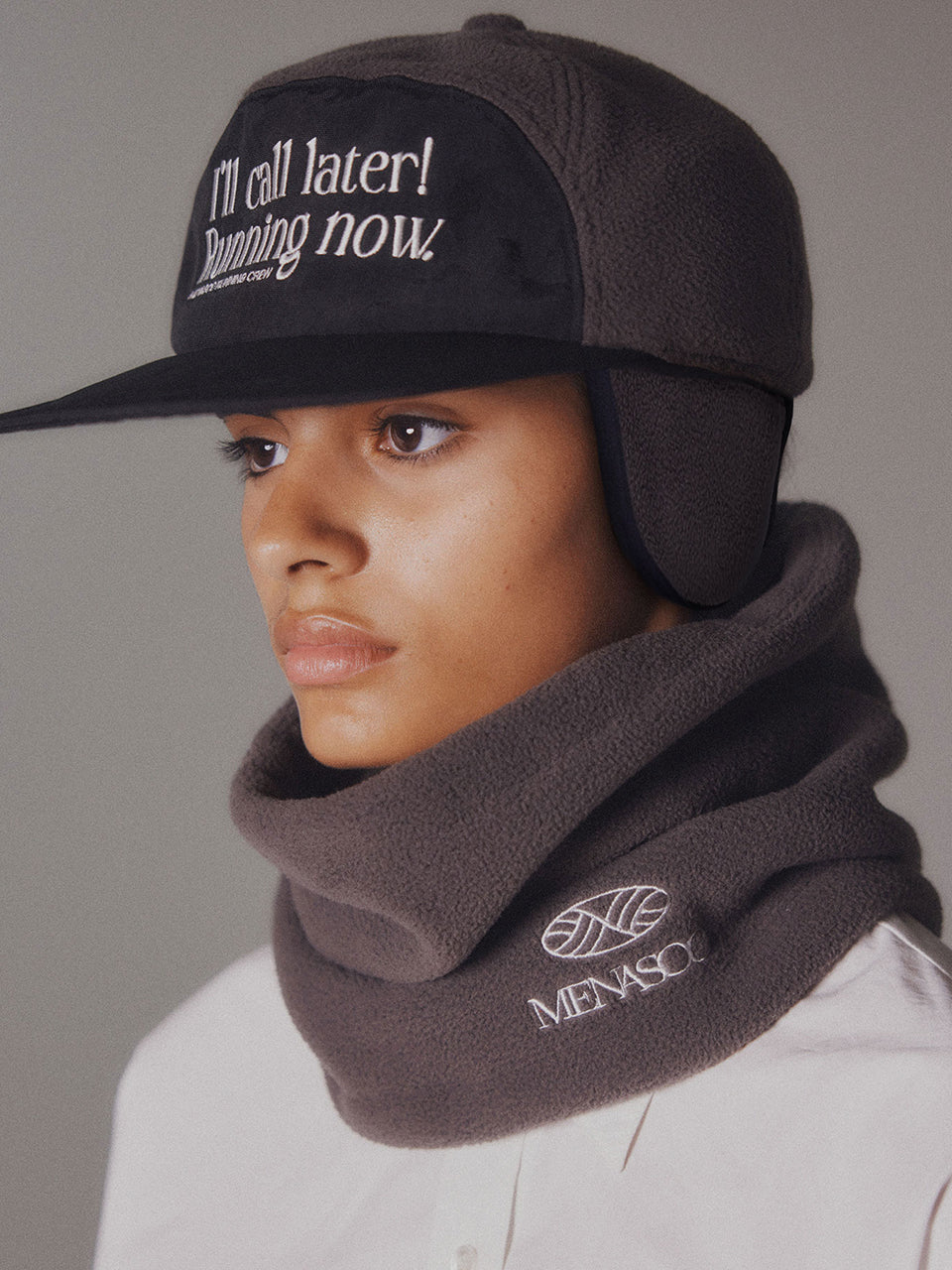 Hide Earmuffs Cap_Charcoal